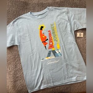 Disney Pixar Light Blue 'Incredible Journey' Youth's Medium Tee